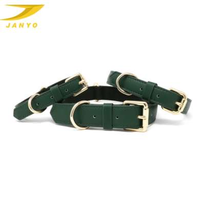 OEM Wholesale Custom Luxury Metal Buckle Genuine Leather Dog Collar