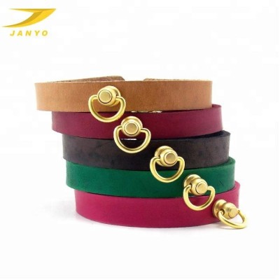 2020 new arrival leather colorful customized wholesale luxury training leather dog collar